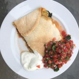 Spinach Sheet Pan Quesadilla by codyalanstubbs