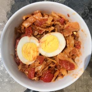 Sauteed Cabbage with Tomato and Eggs by codyalanstubbs