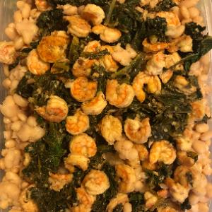Lemon Garlic Shrimp Kale Bowls by codyalanstubbs