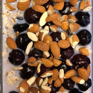 Overnight Oats w/ Dark Cherries, Almonds, & Ginger by codyalanstubbs