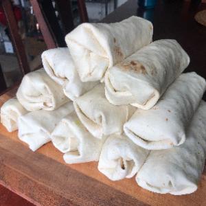 Veggie Burritos with Spicy Avocado Cream by codyalanstubbs