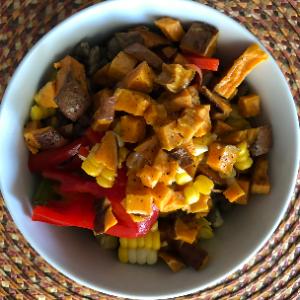 Southwestern Sweet Potato Lentil Bowl by codyalanstubbs